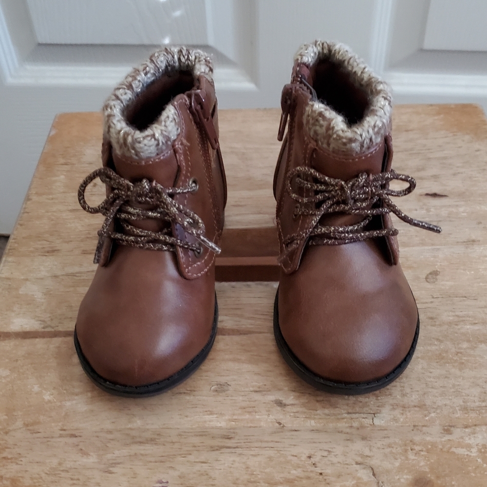 Little Girls Brown Boots